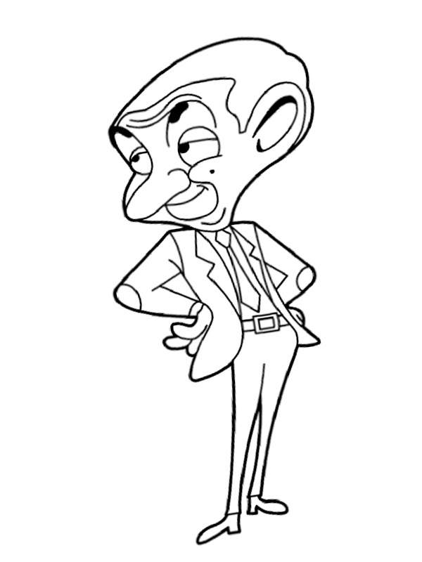 Mr Bean disegno da colorare