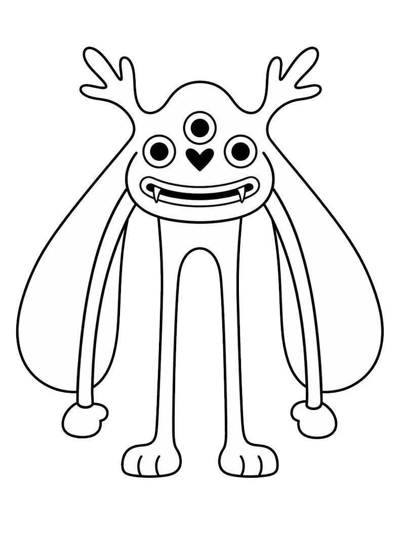 Mr. Kickster (Garten of Banban) disegno da colorare