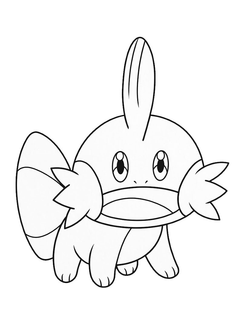 Mudkip (Pok&eacute;mon) disegno da colorare