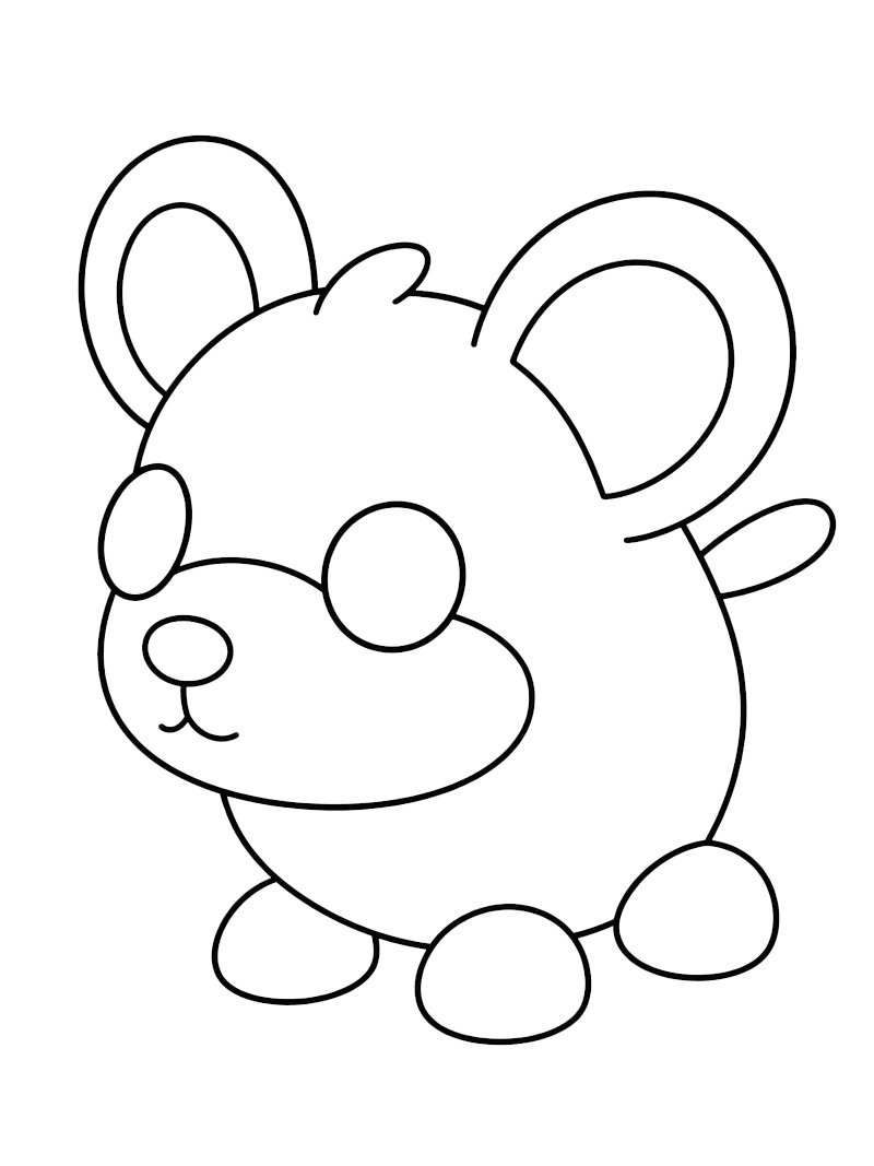 Topo (Adopt Me!) disegno da colorare