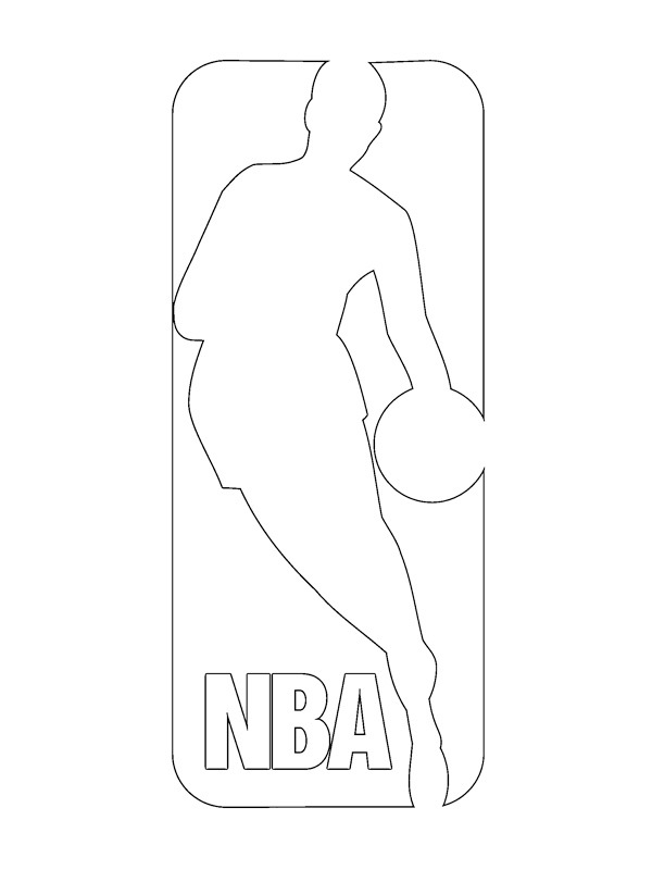 NBA logo disegno da colorare