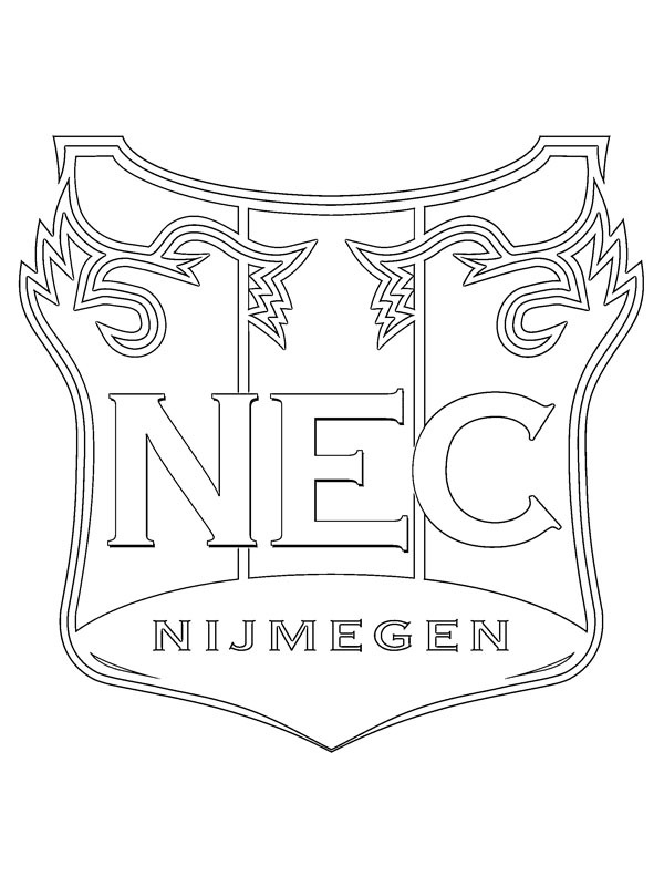 N.E.C. Nijmegen disegno da colorare