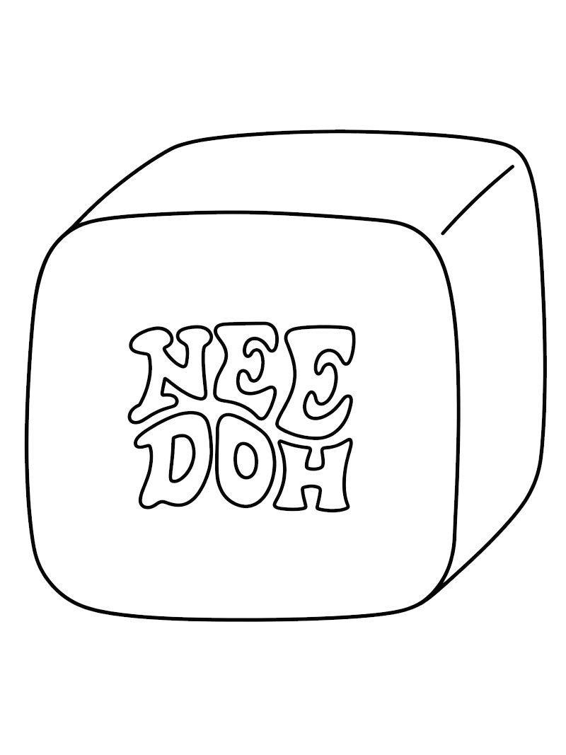 NeeDoh Nice Cube disegno da colorare NeeDoh Nice Cube disegno da colorare
