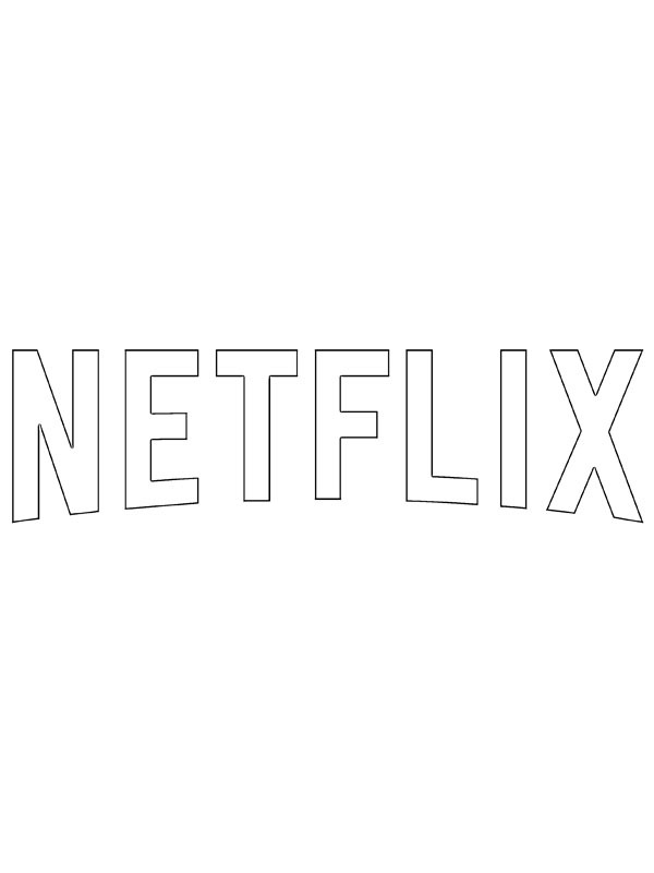 Logo Netflix disegno da colorare