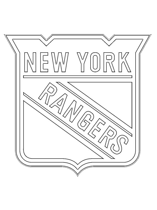 New York Rangers disegno da colorare