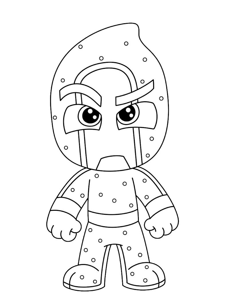 Ninja Della Notte (Super pigiamini) disegno da colorare