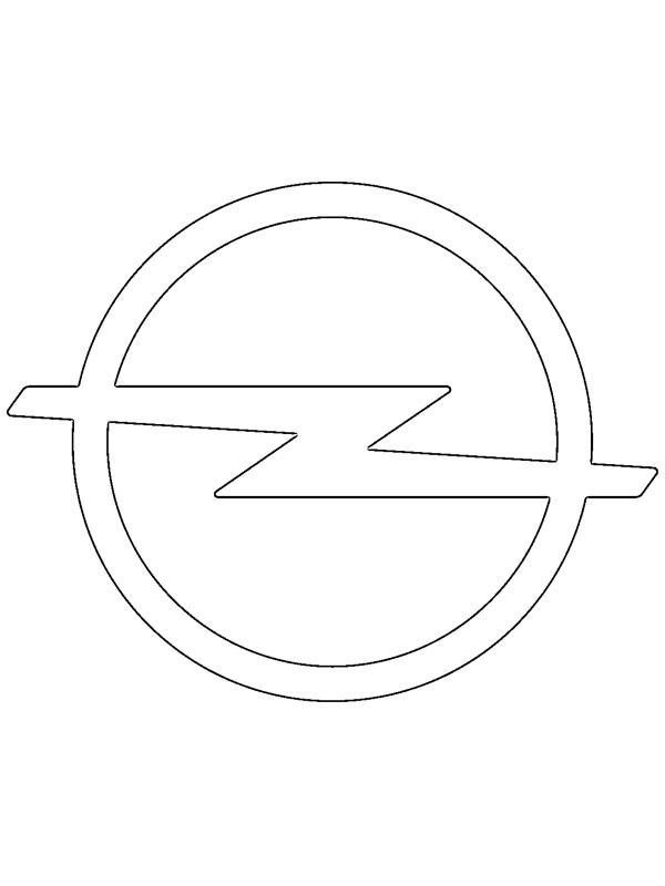 Logo Opel disegno da colorare