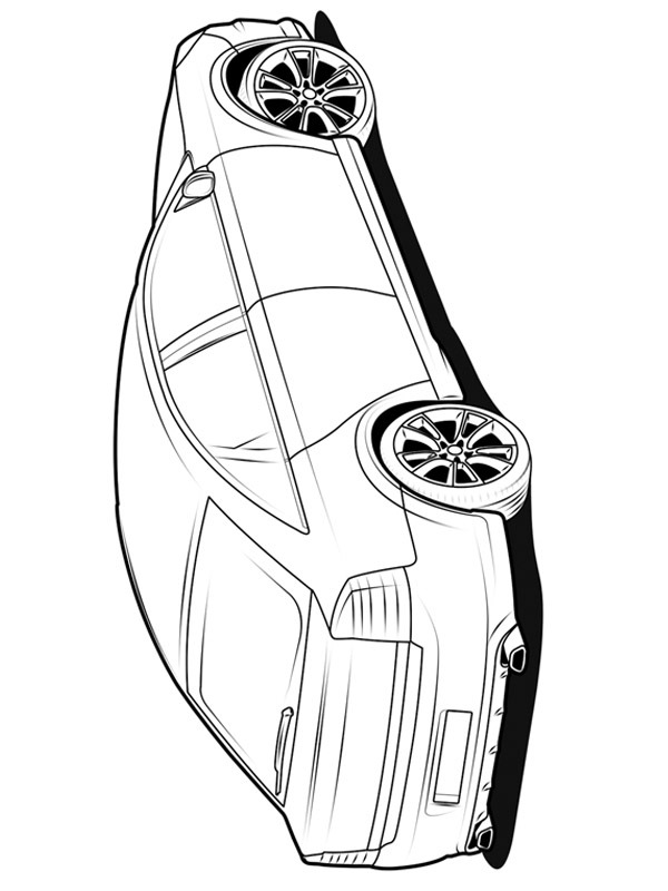 Opel vectra disegno da colorare