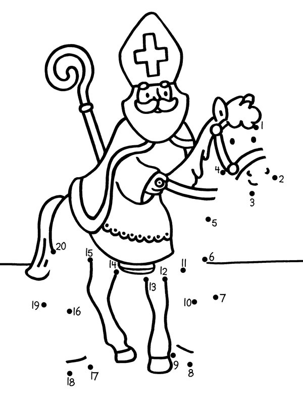 Disegna il cavallo di San Nicola disegno da colorare Disegna il cavallo di San Nicola disegno da colorare