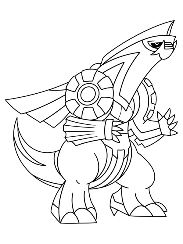 Palkia Pokemon disegno da colorare Palkia Pokemon disegno da colorare
