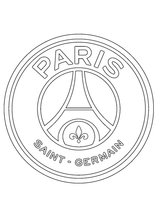 Paris Saint-Germain disegno da colorare