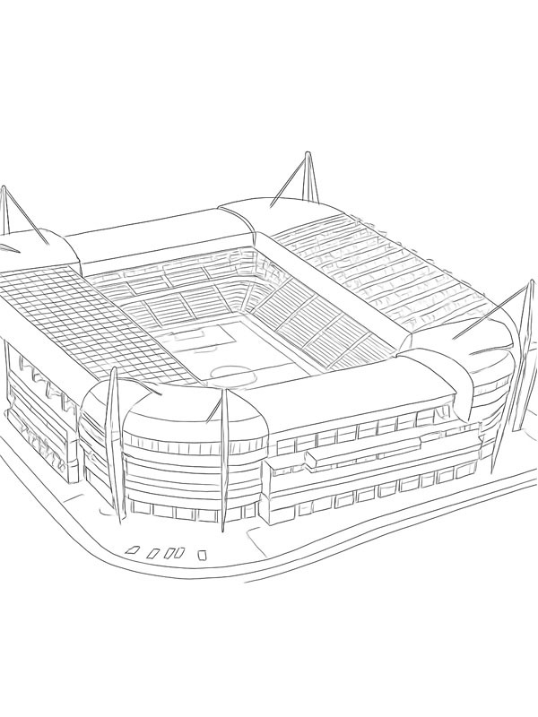Stadio PSV disegno da colorare Stadio PSV disegno da colorare