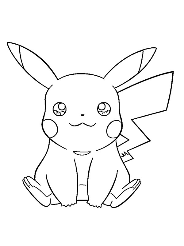 Pikachu (Pokémon) disegno da colorare