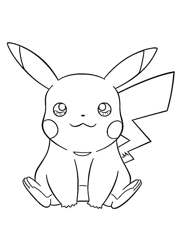 Pikachu (Pokémon) disegno da colorare Pikachu (Pokémon) disegno da colorare