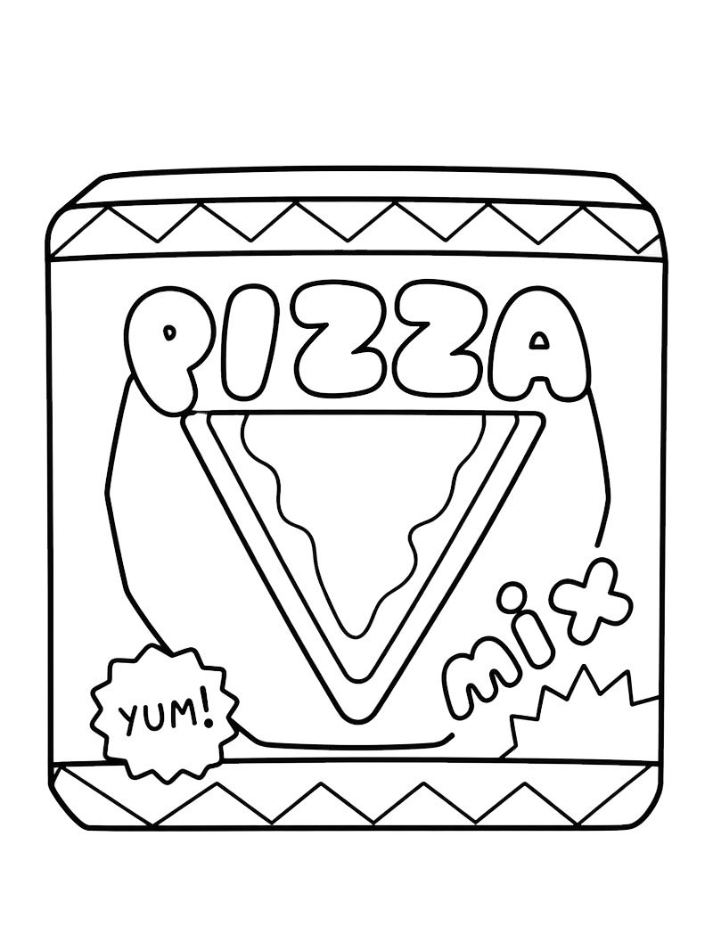 Pizza (Toca Boca) disegno da colorare Pizza (Toca Boca) disegno da colorare