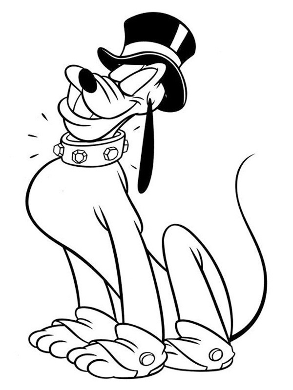Pluto disegno da colorare Pluto disegno da colorare