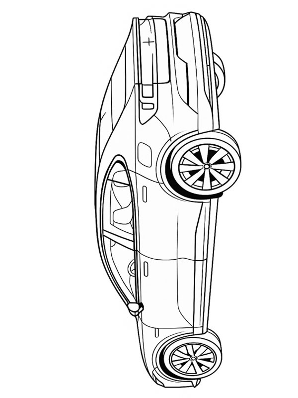 Polestar 4 disegno da colorare Polestar 4 disegno da colorare