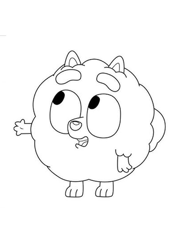 Pom Pom (Bluey) disegno da colorare Pom Pom (Bluey) disegno da colorare