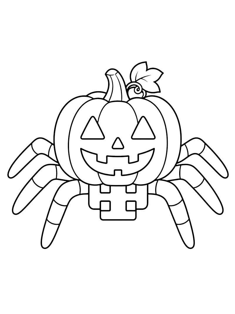 Zucca ragno disegno da colorare Zucca ragno disegno da colorare