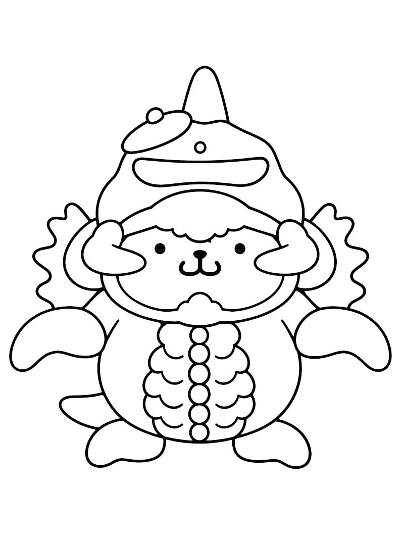 Pompompurin Gigan disegno da colorare Pompompurin Gigan disegno da colorare
