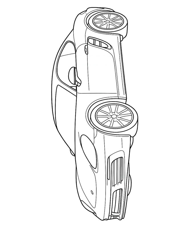 Porsche 718 Cayman disegno da colorare Porsche 718 Cayman disegno da colorare