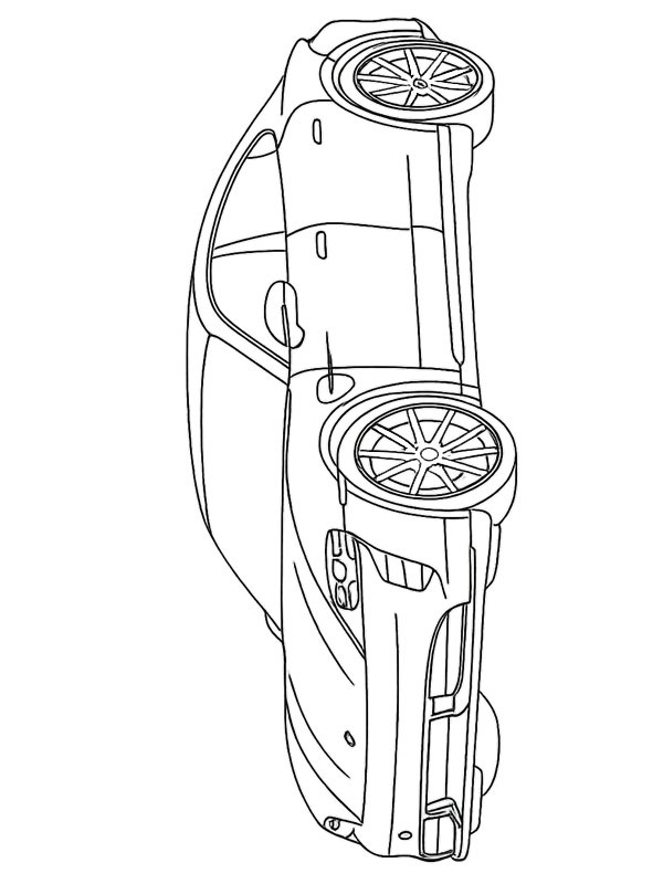Porsche Taycan Turbo GT disegno da colorare Porsche Taycan Turbo GT disegno da colorare