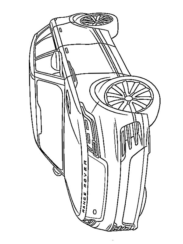 Range Rover Velar disegno da colorare