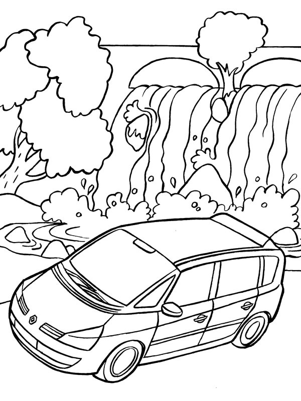Renault Espace disegno da colorare Renault Espace disegno da colorare