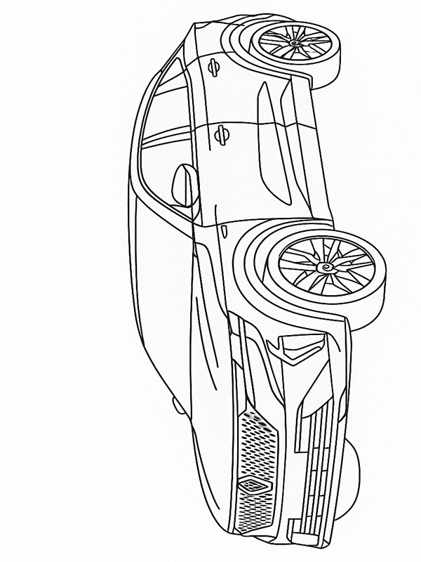 Renault Rafale E-Tech disegno da colorare Renault Rafale E-Tech disegno da colorare