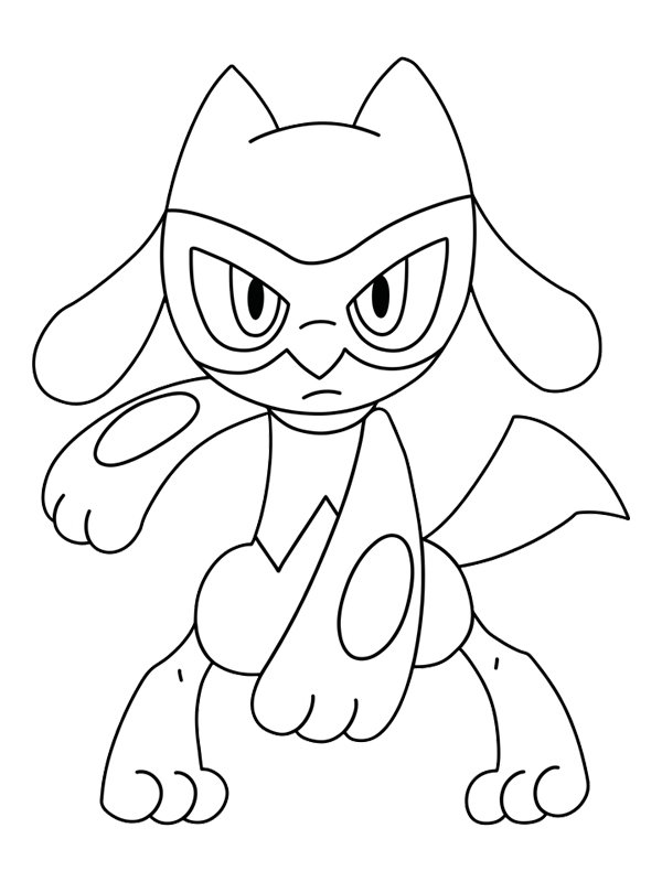 Riolu (Pokemon) disegno da colorare
