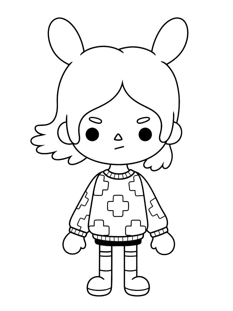 Rita (Toca Boca) disegno da colorare Rita (Toca Boca) disegno da colorare
