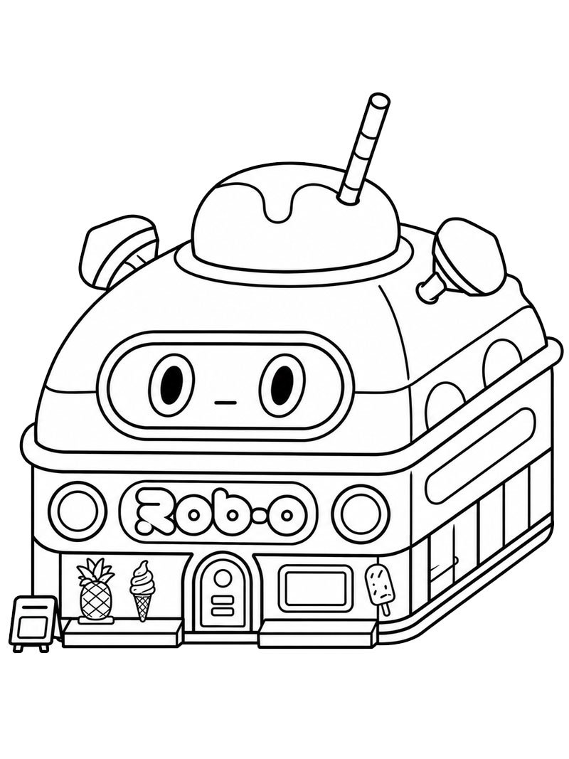 Rob-o Café (Toca Boca) disegno da colorare Rob-o Café (Toca Boca) disegno da colorare