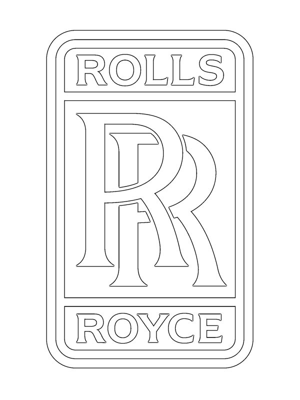 Logo de Rolls-Royce disegno da colorare