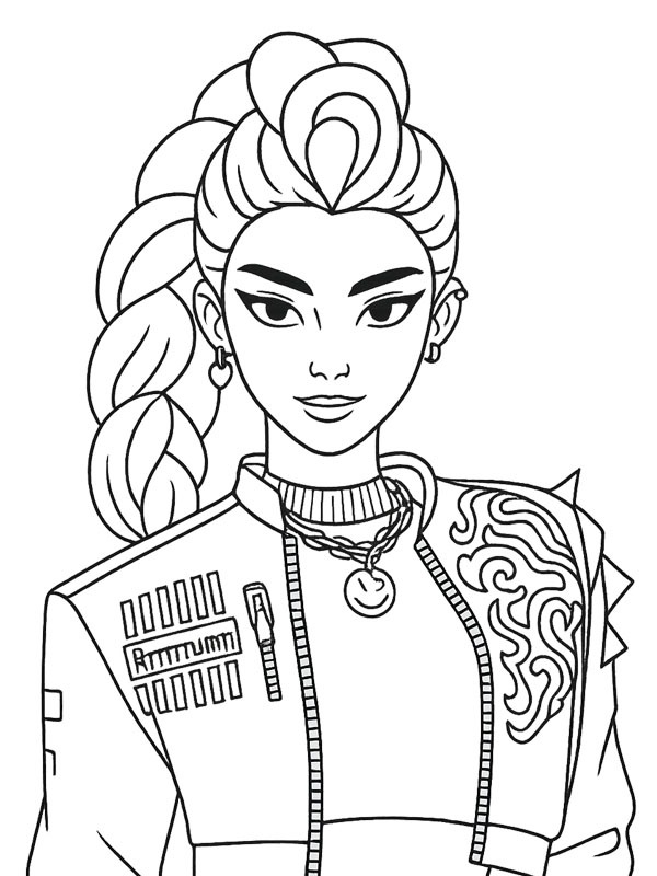 Rumi (KPop Demon Hunters) disegno da colorare Rumi (KPop Demon Hunters) disegno da colorare