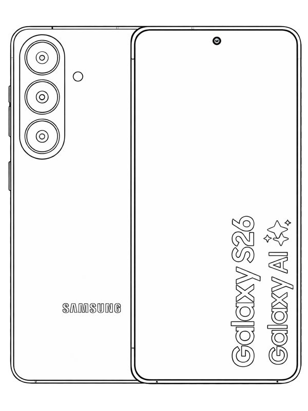 Samsung Galaxy S26 disegno da colorare