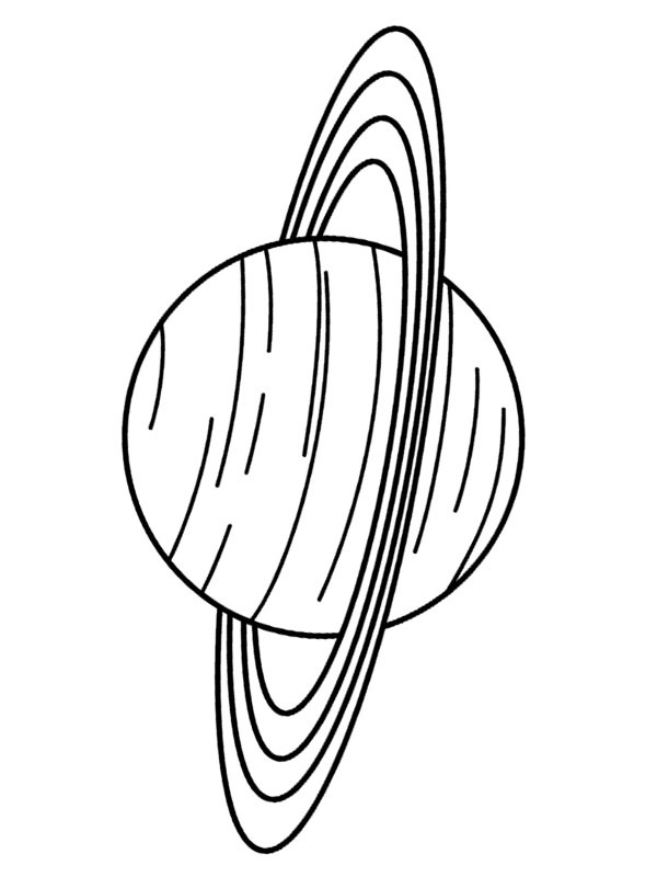 Saturno (astronomia) disegno da colorare
