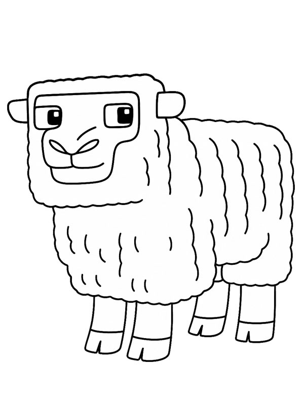 Pecora Minecraft movie disegno da colorare Pecora Minecraft movie disegno da colorare