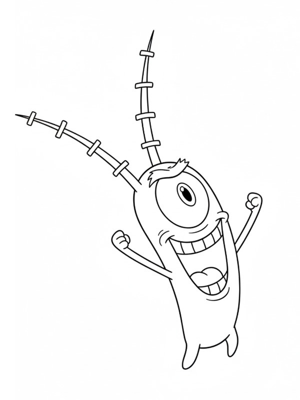Sheldon J. Plankton disegno da colorare Sheldon J. Plankton disegno da colorare