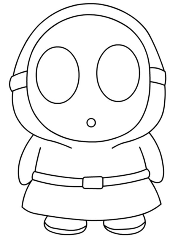 Tipo timido (Super Mario) disegno da colorare Tipo timido (Super Mario) disegno da colorare