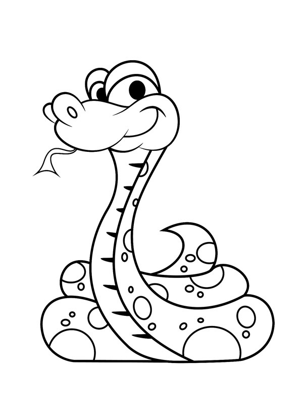 Serpente disegno da colorare Serpente disegno da colorare