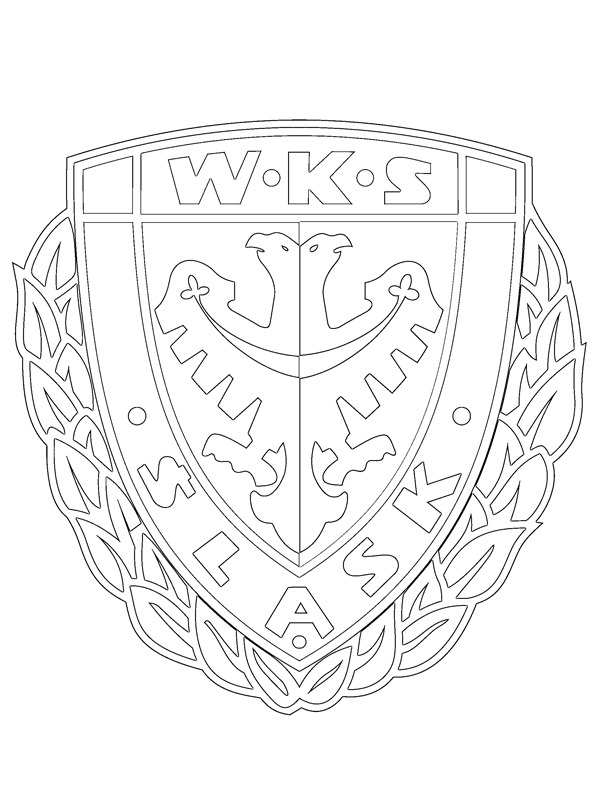 Śląsk Wrocław disegno da colorare
