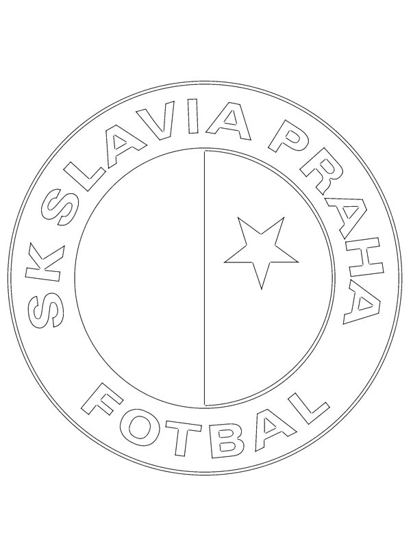 SK Slavia Praga disegno da colorare