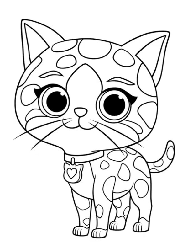Sparks (SuperKitties) disegno da colorare Sparks (SuperKitties) disegno da colorare