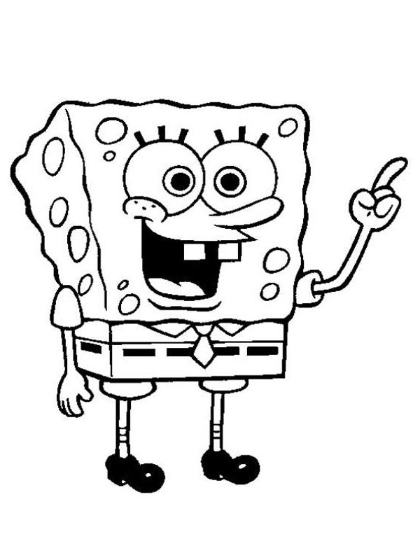 SpongeBob SquarePants disegno da colorare