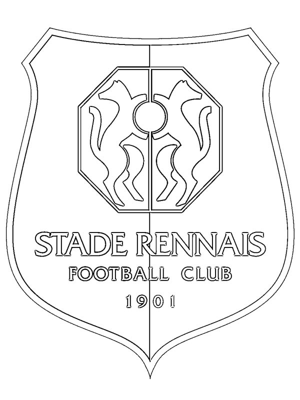 Stade Rennais F.C. disegno da colorare
