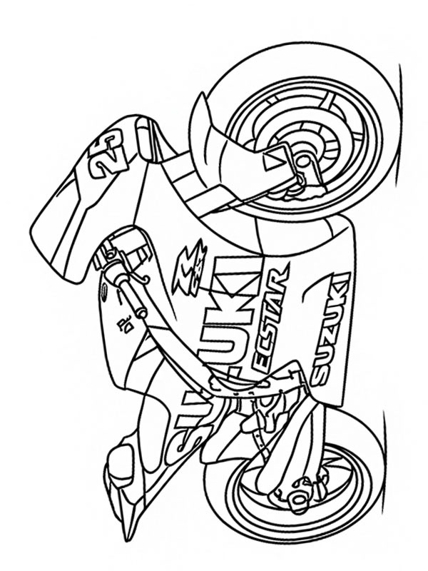Suzuki MotoGP disegno da colorare Suzuki MotoGP disegno da colorare