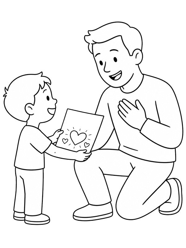 Disegno per papà disegno da colorare Disegno per papà disegno da colorare