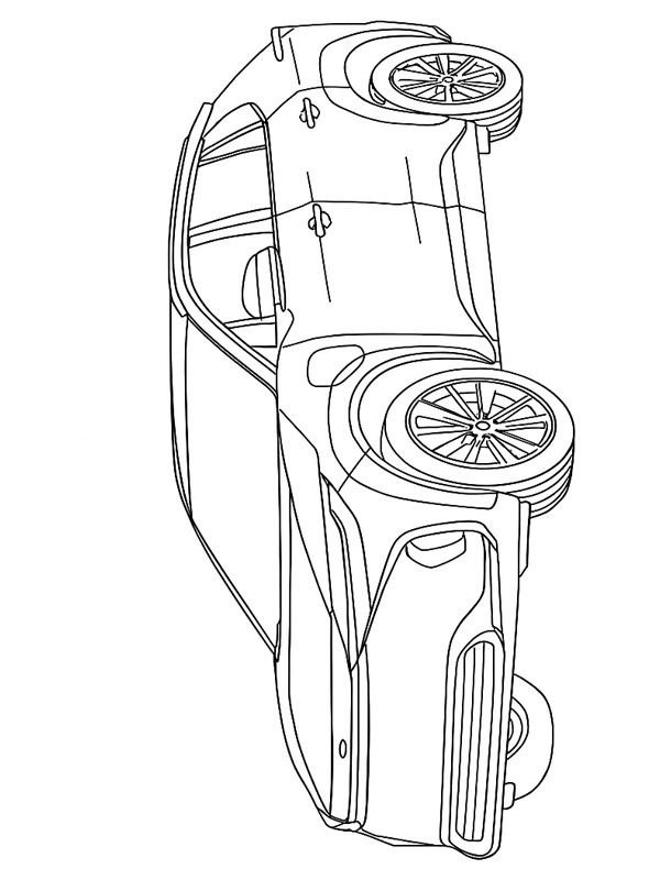 Toyota bZ4X disegno da colorare Toyota bZ4X disegno da colorare