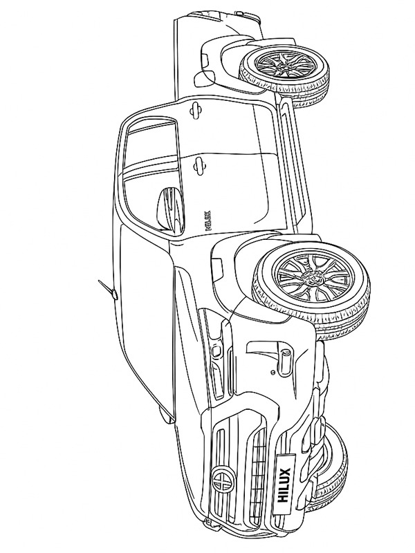 Toyota Hilux disegno da colorare Toyota Hilux disegno da colorare