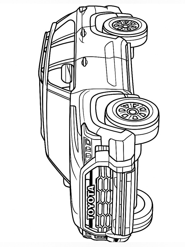 Toyota Sequoia disegno da colorare Toyota Sequoia disegno da colorare